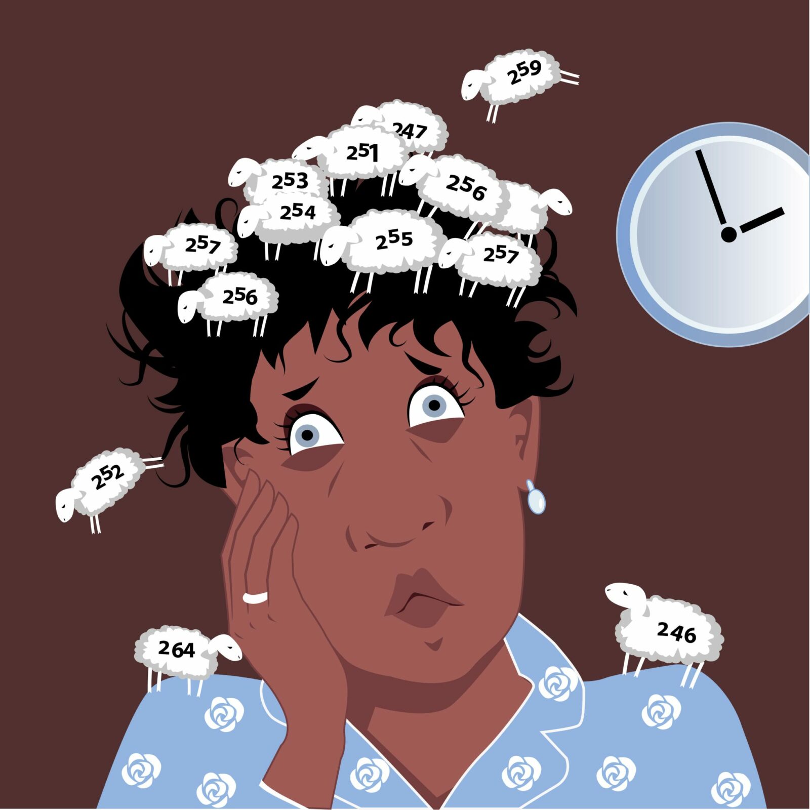 Mulher na perimenopausa com sintomas